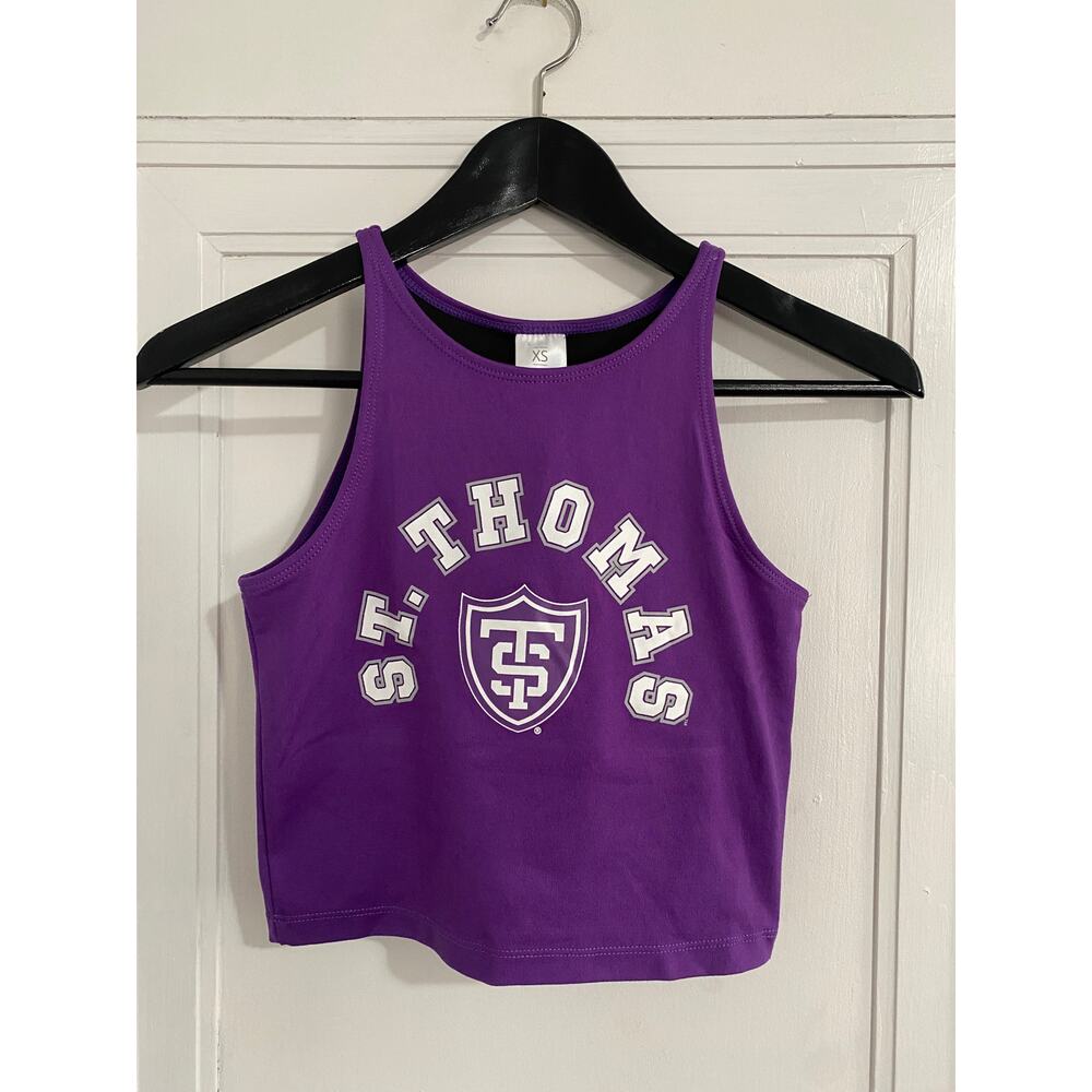 NWT University of St. Thomas Tommies Cropped Tank Top Size XS